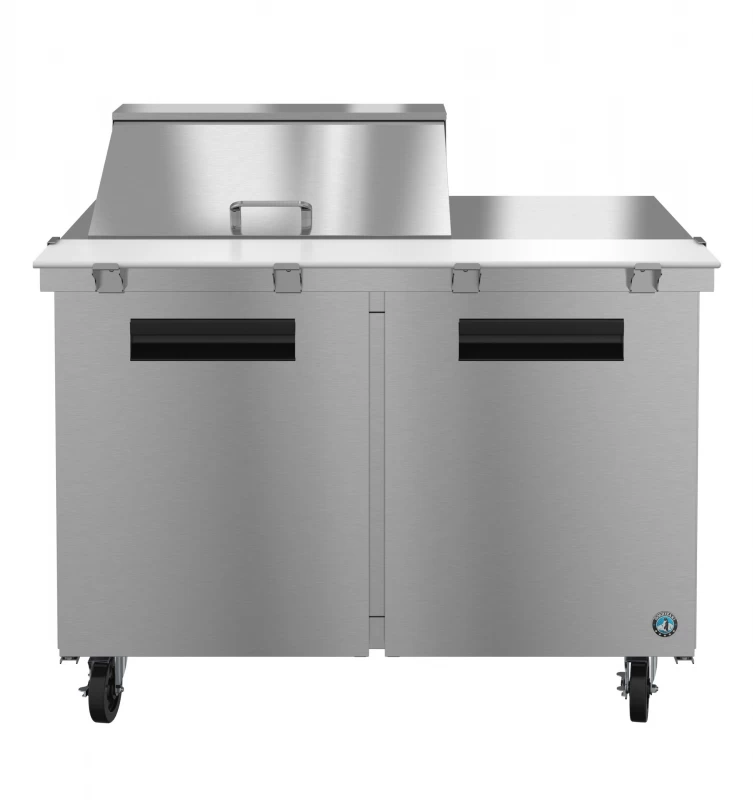 SR48B-12M, Refrigerator, Two Section Mega Top Prep Table, Stainless DoorsTitle SR48B12M