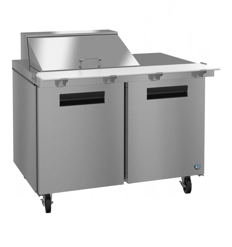 SR48B-12M, Refrigerator, Two Section Mega Top Prep Table, Stainless DoorsTitle SR48B12M