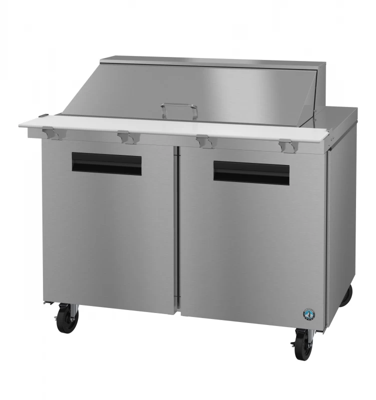 SR48B-18M, Refrigerator, Two Section Mega Top Prep Table, Stainless DoorsTitle SR48B18M