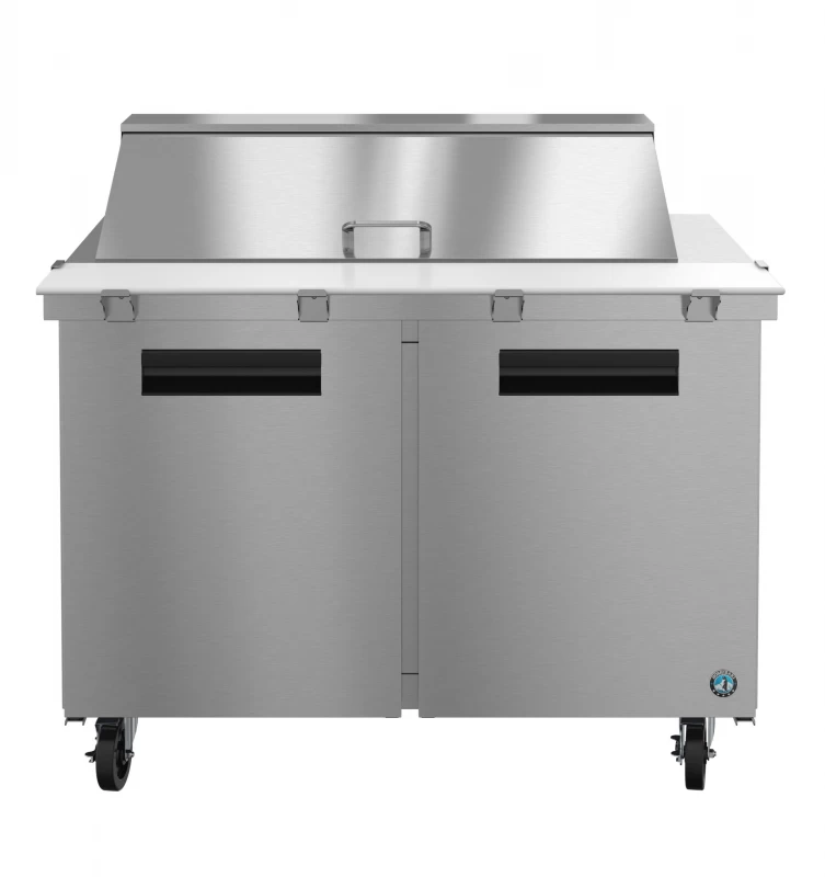 SR48B-18M, Refrigerator, Two Section Mega Top Prep Table, Stainless DoorsTitle SR48B18M