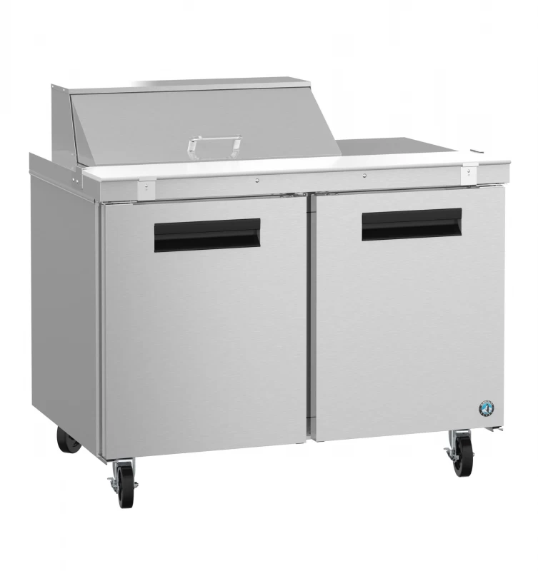 SR48B-8, Refrigerator, Two Section Sandwich Prep Table, Stainless DoorsTitle SR48B8