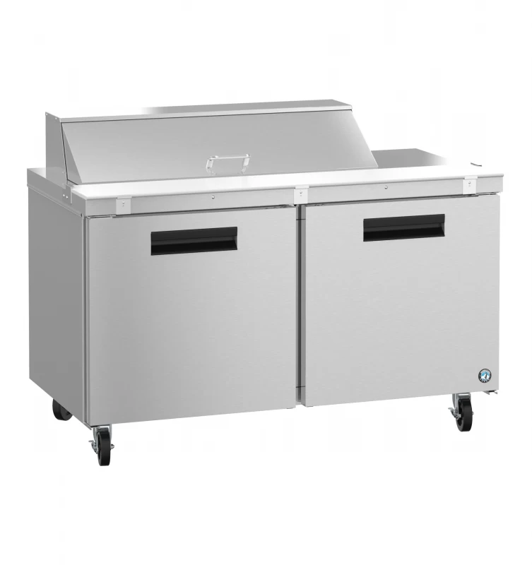 SR60B-12, Refrigerator, Two Section Sandwich Prep Table, Stainless DoorsTitle SR60B12