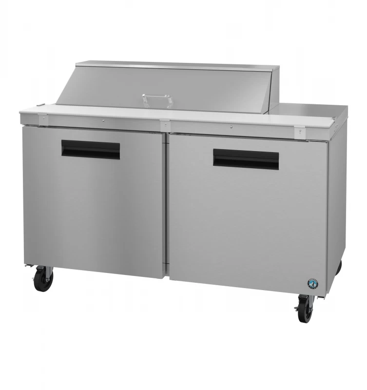 SR60B-12, Refrigerator, Two Section Sandwich Prep Table, Stainless DoorsTitle SR60B12