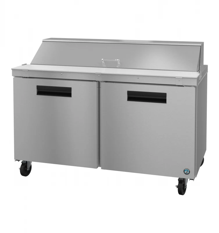 SR60B-16, Refrigerator, Two Section Sandwich Prep Table, Stainless DoorsTitle SR60B16