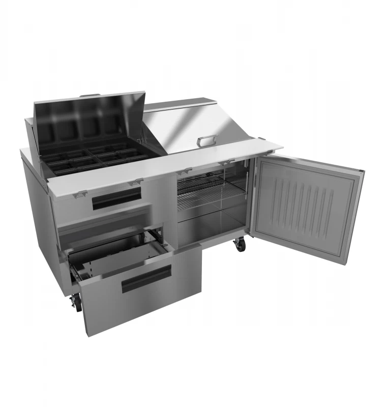 SR60B-24MD2, Refrigerator, Two Section Mega Top Prep Table, Drawer/Door ComboTitle SR60B24MD2