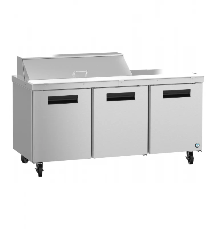 SR72B-12, Refrigerator, Three Section Sandwich Prep Table, Stainless DoorsTitle SR72B12