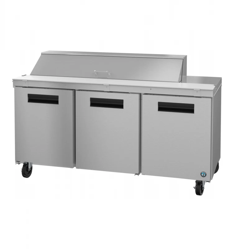 SR72B-16, Refrigerator, Three Section Sandwich Prep Table, Stainless DoorsTitle SR72B16