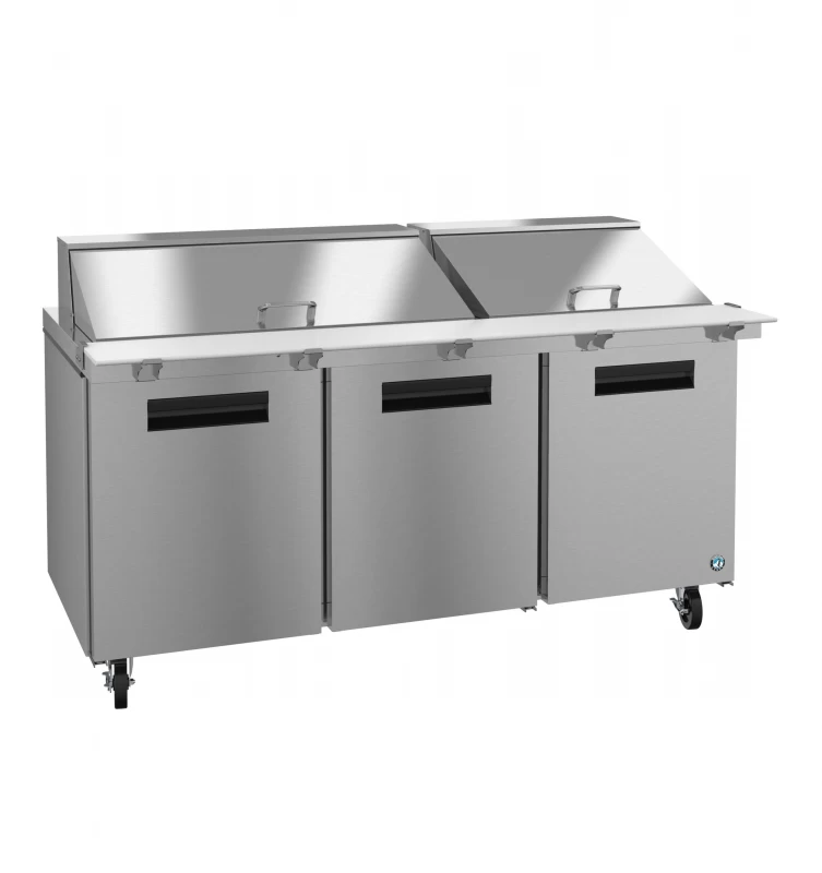 SR72B-30M, Refrigerator, Three Section Mega Top Prep Table, Stainless DoorsTitle SR72B30M