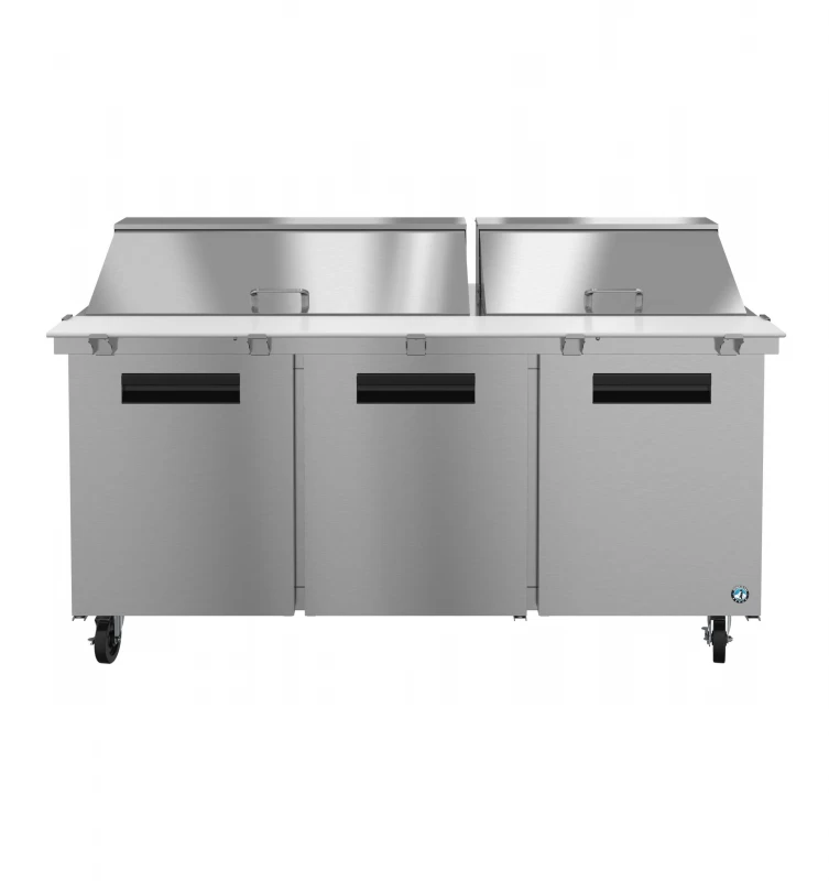 SR72B-30M, Refrigerator, Three Section Mega Top Prep Table, Stainless DoorsTitle SR72B30M