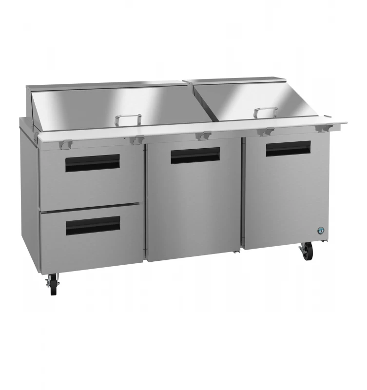 Refrigerator, Three Section Mega Top Prep Table, Drawer/Door Combo SR72B30MD2
