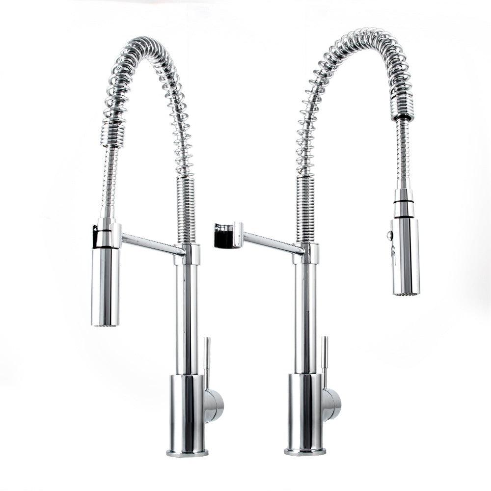 Sierra Pull Down Spring Single Handle Kitchen Faucet In Chrome SRAKFCH