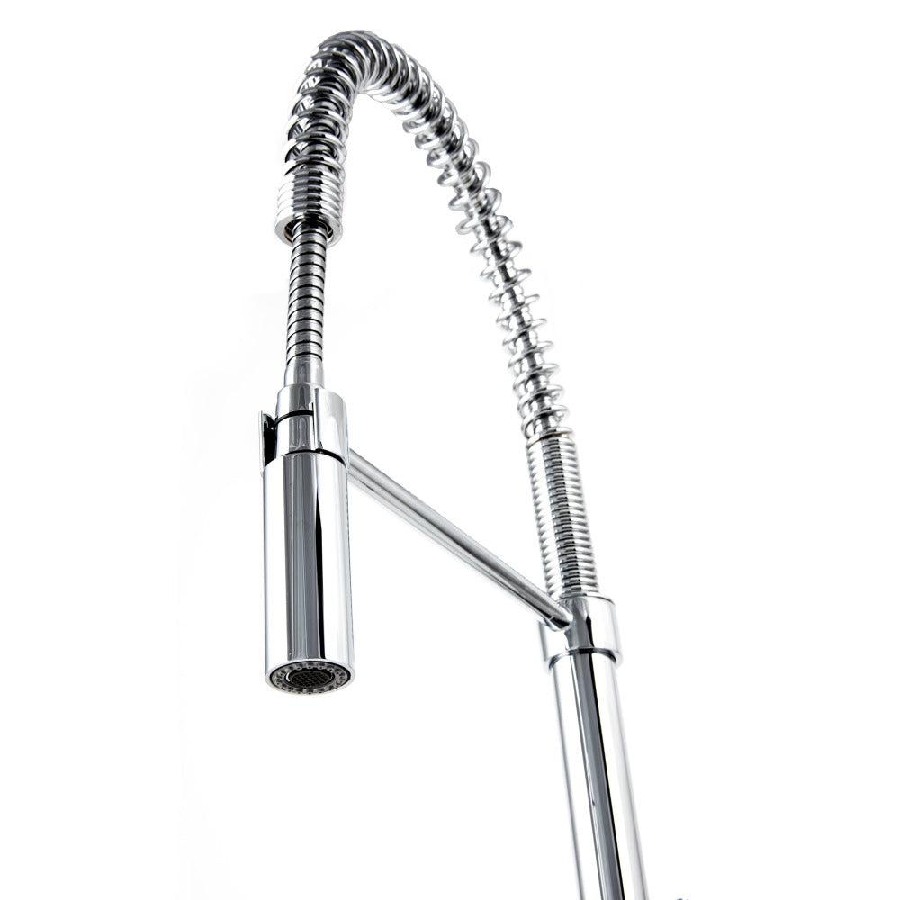 Sierra Pull Down Spring Single Handle Kitchen Faucet In Chrome SRAKFCH