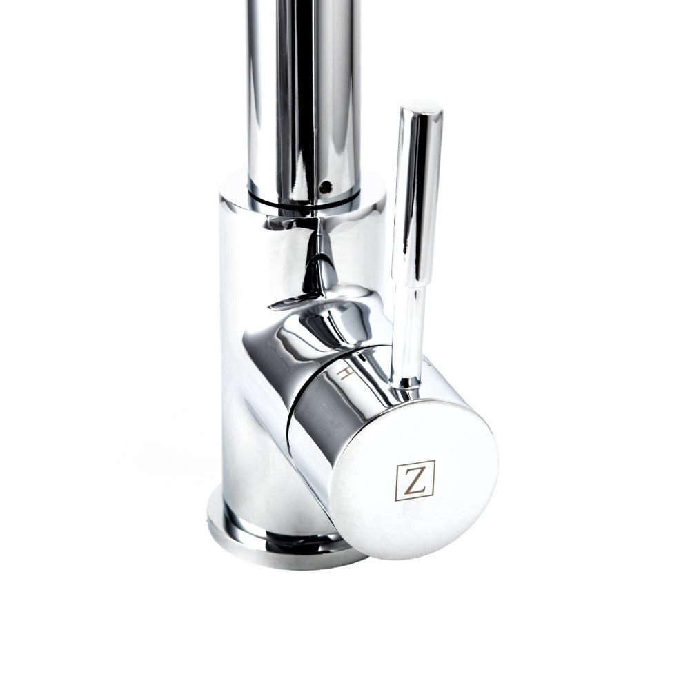 Sierra Pull Down Spring Single Handle Kitchen Faucet In Chrome SRAKFCH