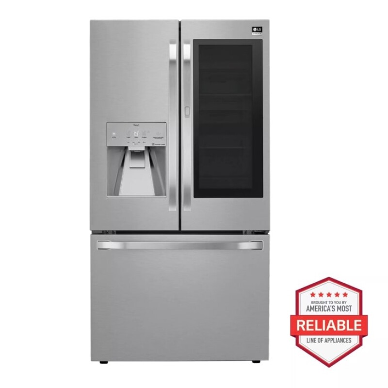 LG STUDIO 24 cu. ft. Smart wi-fi Enabled InstaView® Door-in-Door® Counter-Depth Refrigerator with Craft Ice™ Maker SRFVC2406S