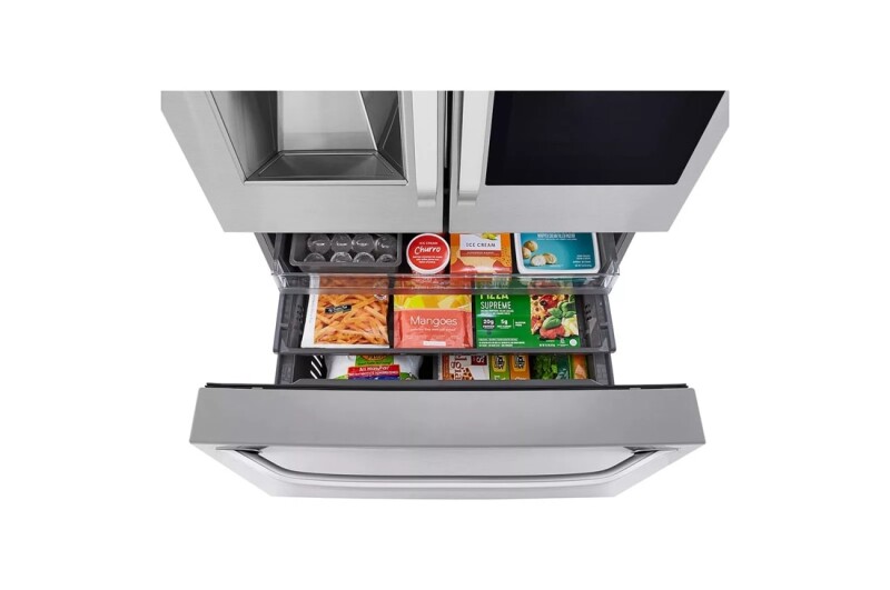 LG STUDIO 24 cu. ft. Smart wi-fi Enabled InstaView® Door-in-Door® Counter-Depth Refrigerator with Craft Ice™ Maker SRFVC2406S