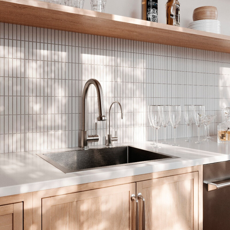 23 In. Meribel Undermount Single Bowl Stainless Steel Kitchen Sink With Bottom Grid SRS23