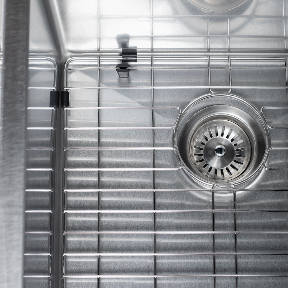 27 In. Meribel Undermount Single Bowl Satin Stainless Steel Kitchen Sink With Bottom Grid SRS27S