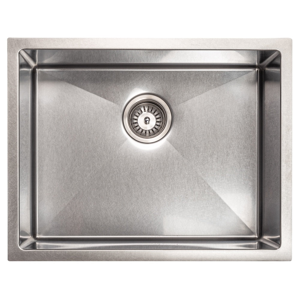 27 In. Meribel Undermount Single Bowl Satin Stainless Steel Kitchen Sink With Bottom Grid SRS27S