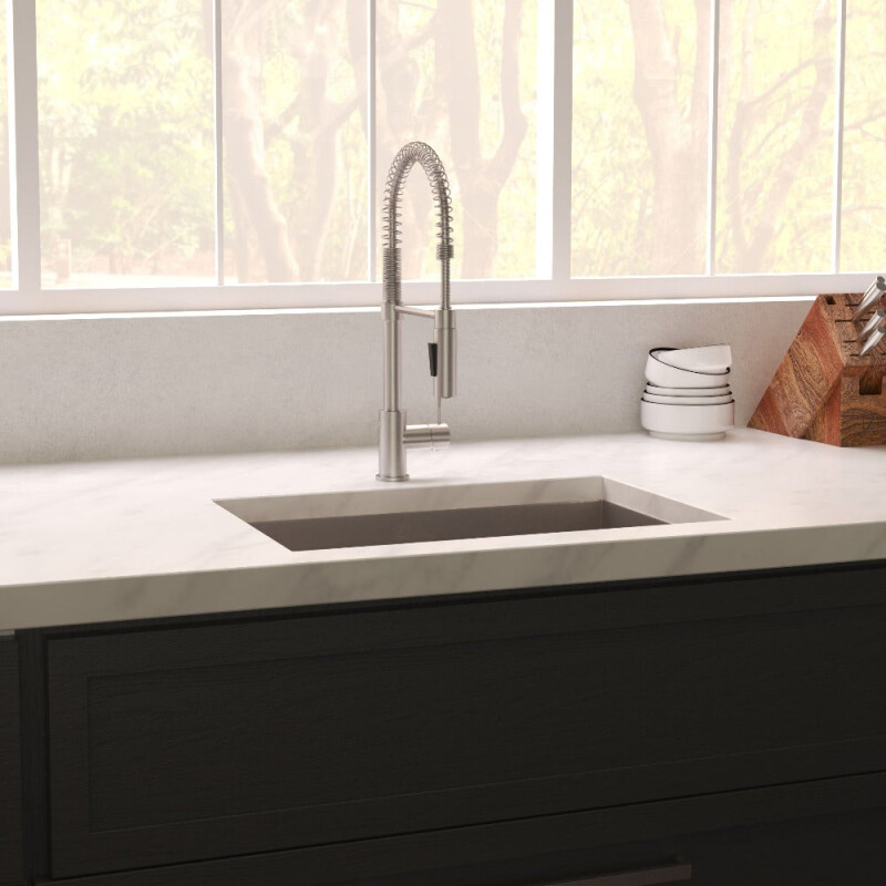 30 In. Meribel Undermount Single Bowl Satin Stainless Steel Kitchen Sink With Bottom Grid SRS30S