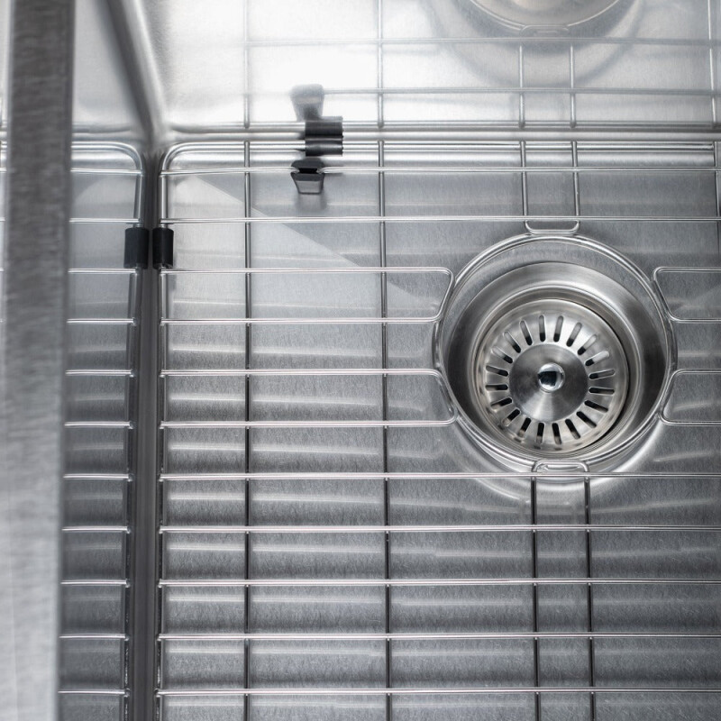 30 In. Meribel Undermount Single Bowl Satin Stainless Steel Kitchen Sink With Bottom Grid SRS30S
