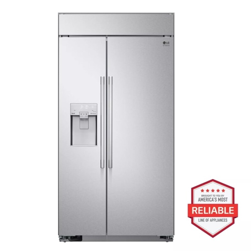 LG Studio 26 cu. ft. Smart Side-by-Side Built-In Refrigerator with Ice & Water Dispenser Other SRSXB2622S Picture 1
