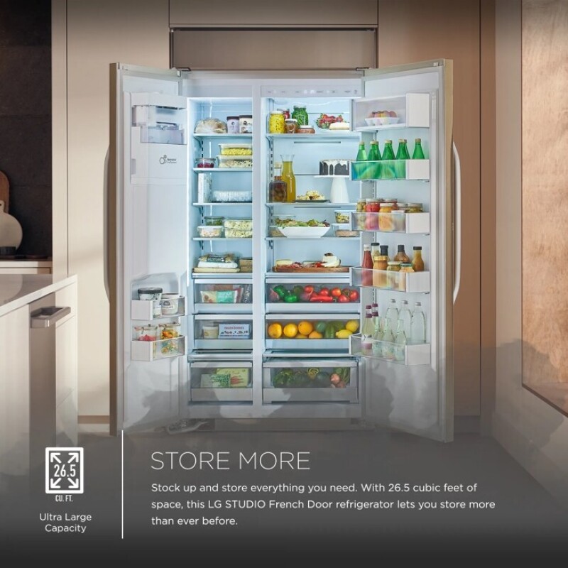 Buy LG Studio 26 cu. ft. Smart Side-by-Side Built-In
