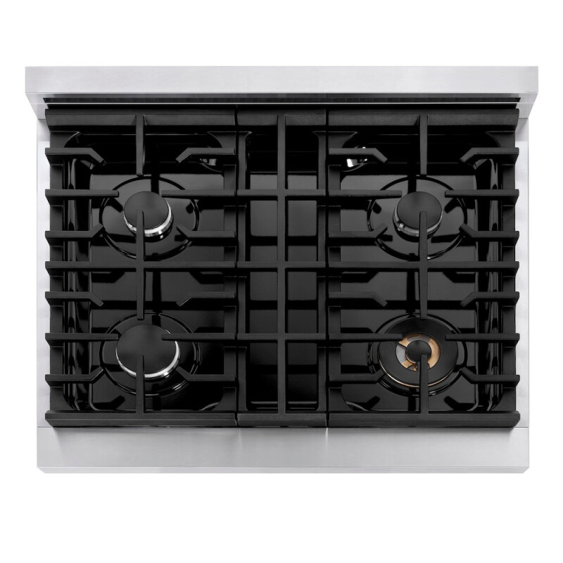 30 In. Paramount Gas Rangetop With 4 Burners And Porcelain Cooktop In Stainless Steel SRT30