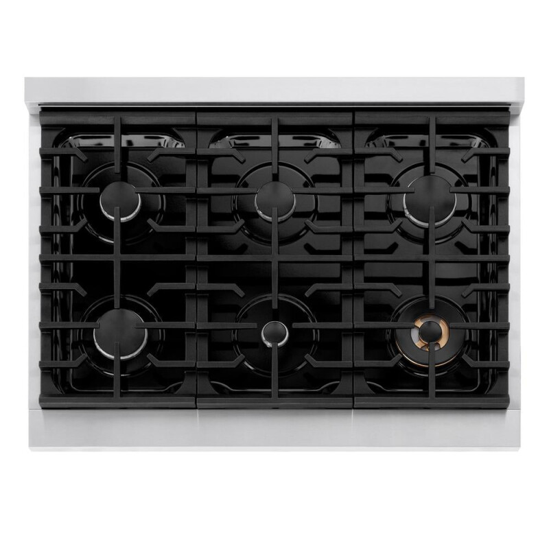 36 In. Paramount Gas Rangetop With 6 Burners And Porcelain Cooktop In Stainless Steel SRT36
