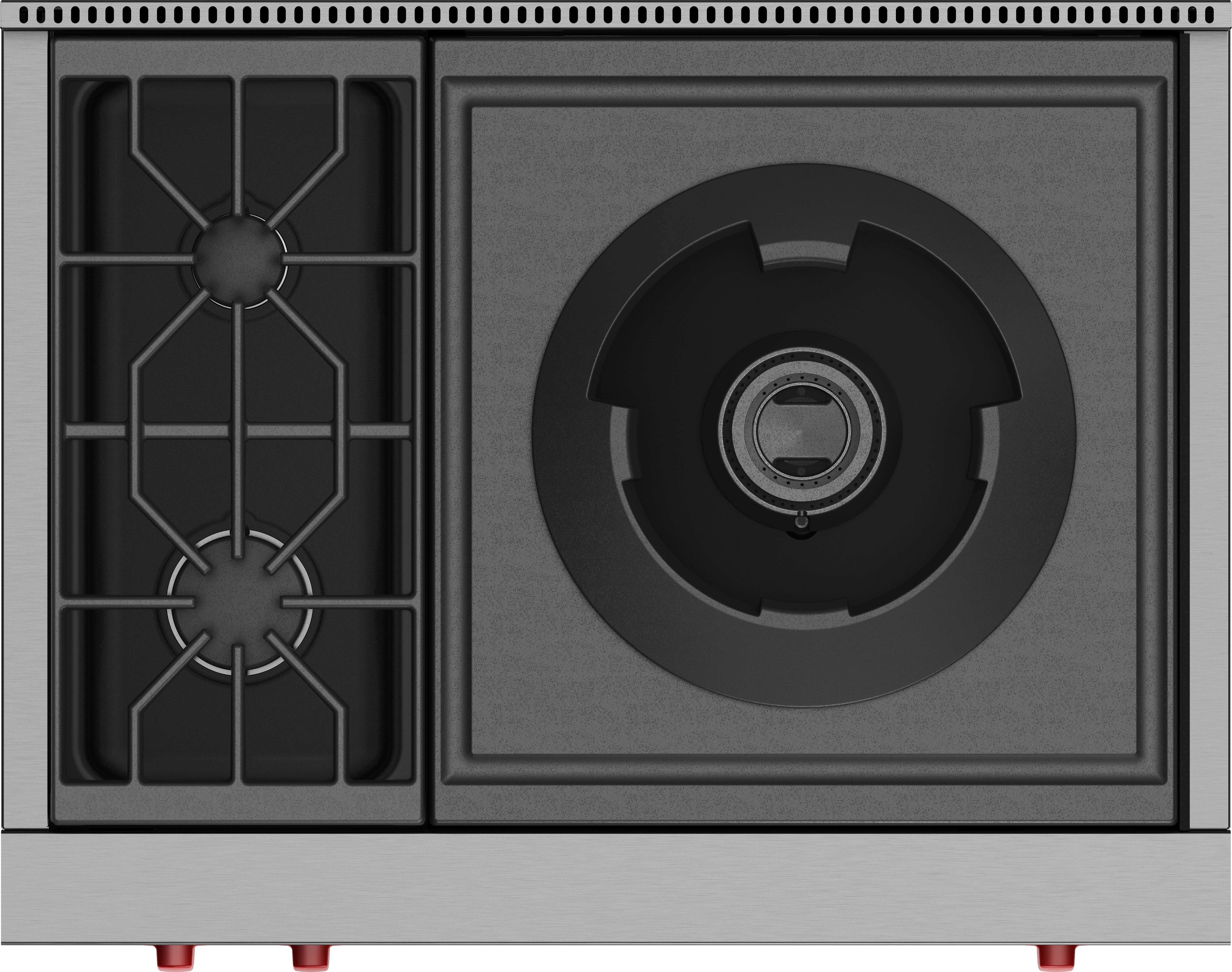 36" Sealed Burner Rangetop - 2 Burners and Wok Burner SRT362W