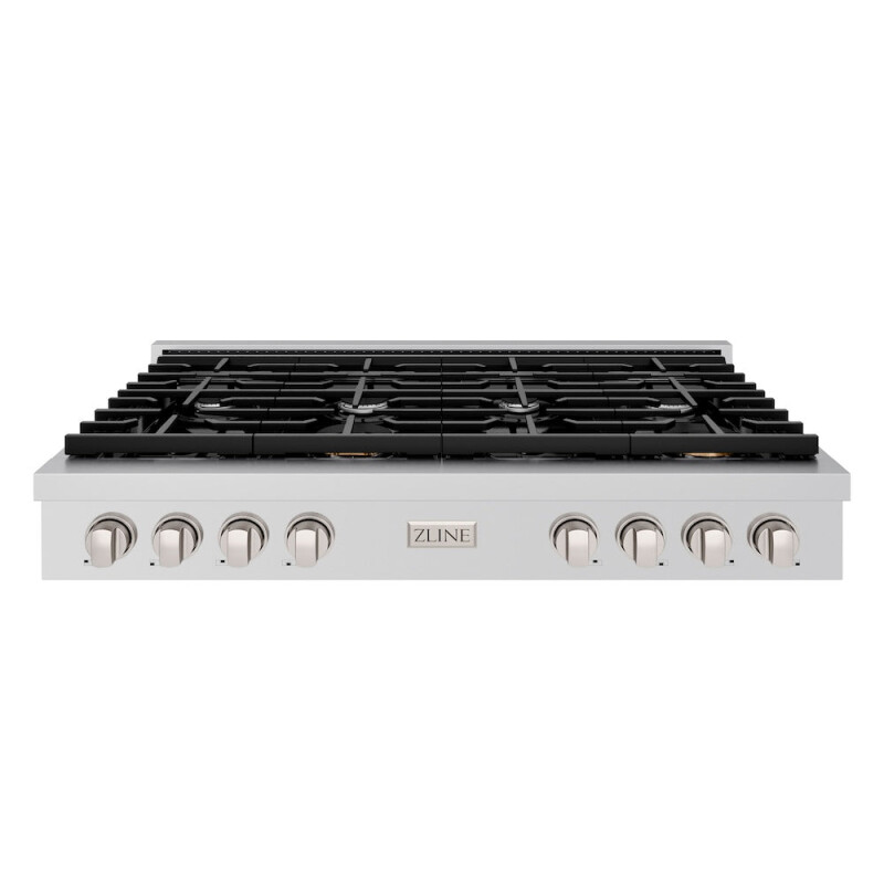 48 In. Paramount Gas Rangetop With 8 Burners And Porcelain Cooktop In Stainless Steel SRT48