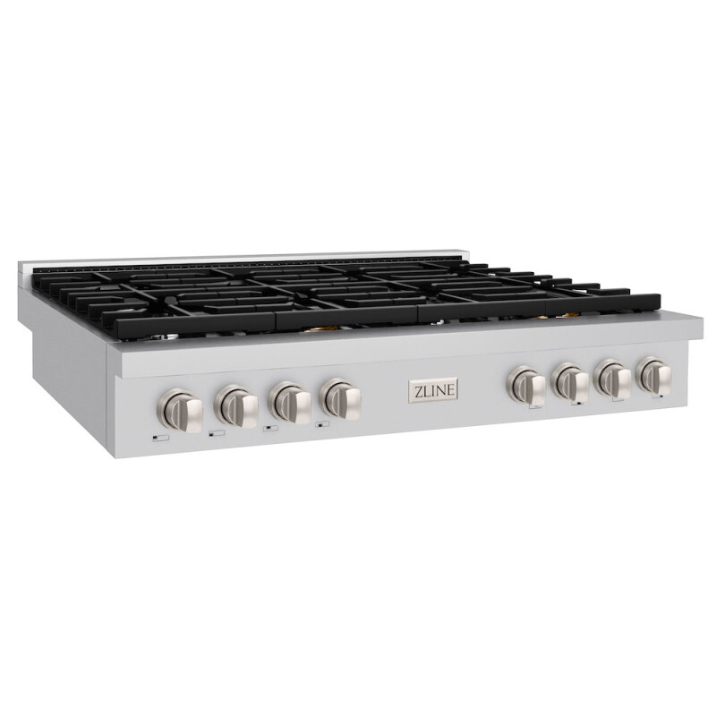 48 In. Paramount Gas Rangetop With 8 Burners And Porcelain Cooktop In Stainless Steel SRT48