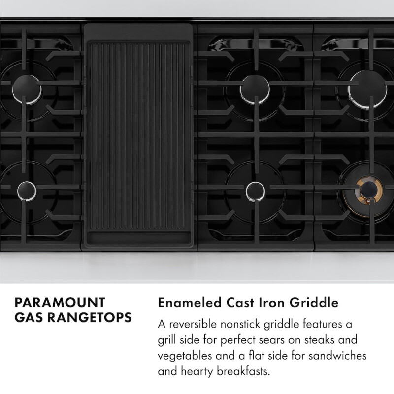 48 In. Paramount Gas Rangetop With 8 Burners And Porcelain Cooktop In Stainless Steel SRT48