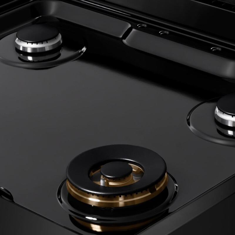 30 In. Paramount Gas Rangetop With 4 Burners And Porcelain Cooktop In Black Stainless Steel SRTB30