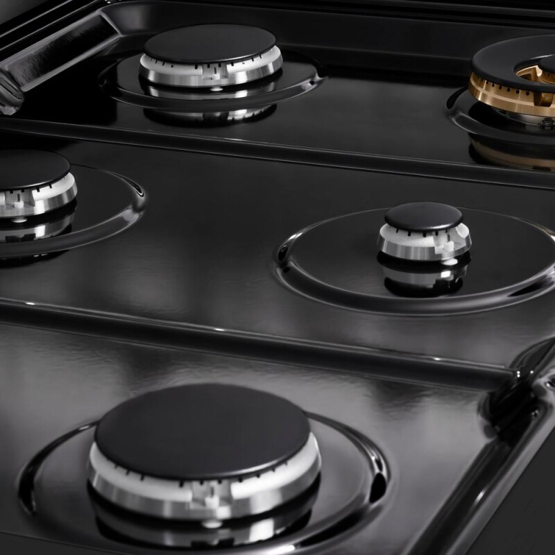 36 In. Paramount Gas Rangetop With 6 Burners And Porcelain Cooktop In Black Stainless Steel SRTB36