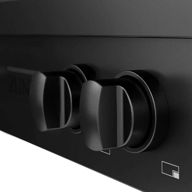 30 In. Paramount Gas Rangetop With 4 Brass Burners And Porcelain Cooktop In Black Stainless Steel SRTBBR30