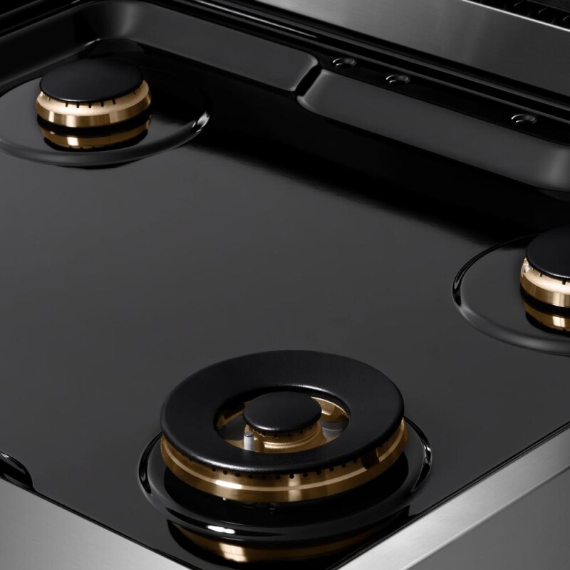 30 In. Paramount Gas Rangetop With 4 Brass Burners And Porcelain Cooktop In Stainless Steel SRTBR30