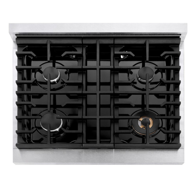 30 In. Paramount Gas Rangetop With 4 Burners And Porcelain Cooktop In Satin Stainless Steel SRTS30