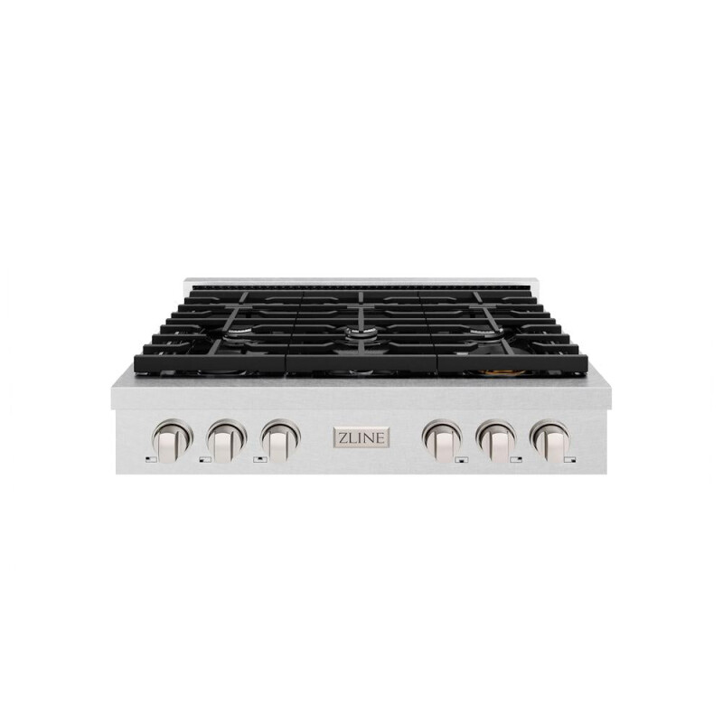 36 In. Paramount Gas Rangetop With 6 Burners And Porcelain Cooktop In Satin Stainless Steel SRTS36