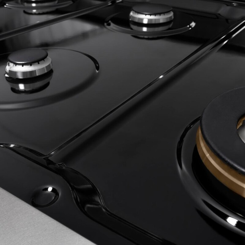 48 In. Paramount Gas Rangetop With 8 Burners And Porcelain Cooktop In Satin Stainless Steel SRTS48