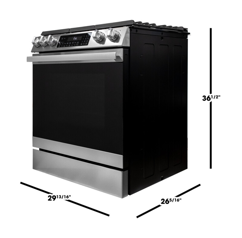 30 In. Gas Convection Slide-in Range With Air Fry view 3