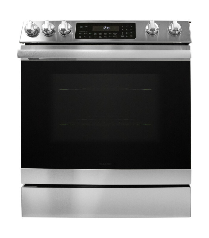 Sharp 30 in. Electric Convection Slide-In Range with Air Fry Stainless Steel SSR3061JS Picture 1