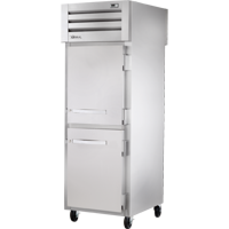 Pass-Thru Solid Half Front/Solid Rear Swing Doors Refrigerator with Hydrocarbon Refrigerant STA1RPT2HS1SHC