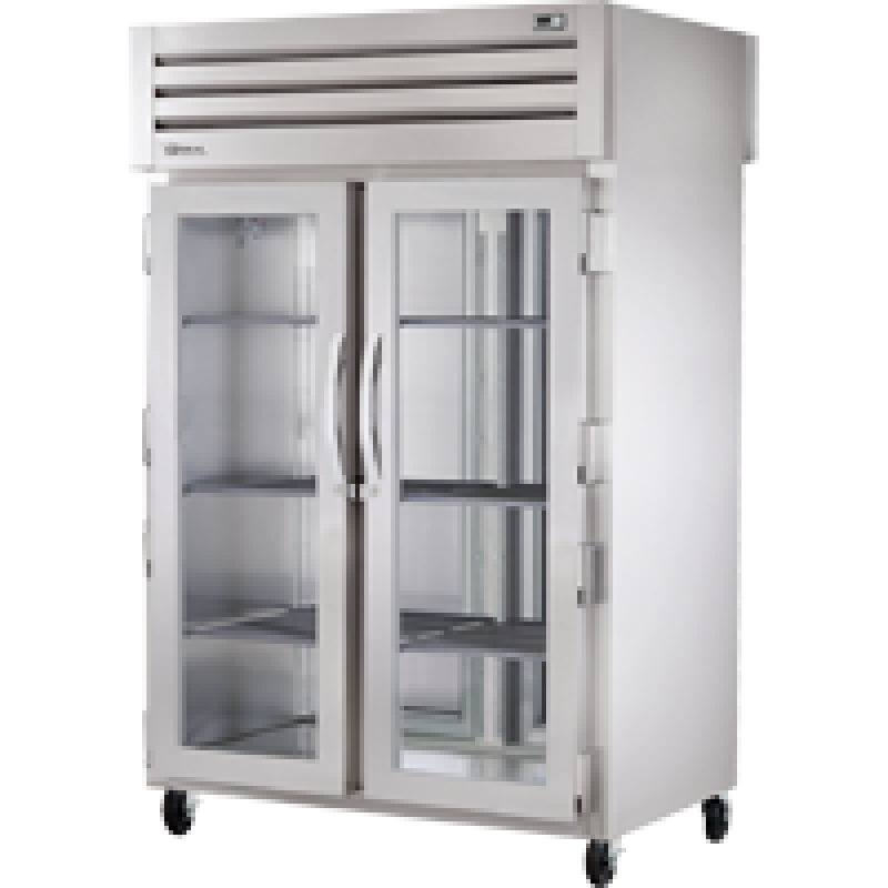 Pass-Thru Glass Front/Solid Rear Swing Doors Refrigerator with Hydrocarbon Refrigerant STA2RPT2G2SHC