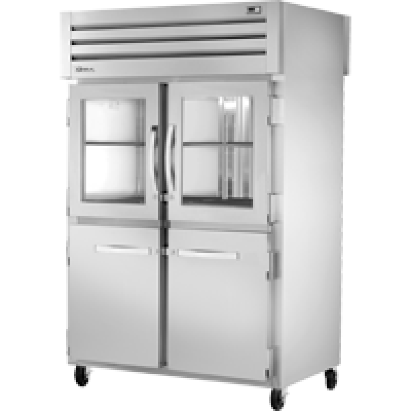 Pass-Thru Combination Half Front/Solid Rear Swing Doors Refrigerator with Hydrocarbon Refrigerant STA2RPT2HG2HS2SHC
