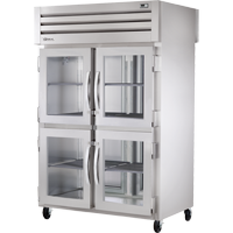 Pass-Thru Glass Half Front/Solid Rear Swing Doors Refrigerator with Hydrocarbon Refrigerant STA2RPT4HG2SHC