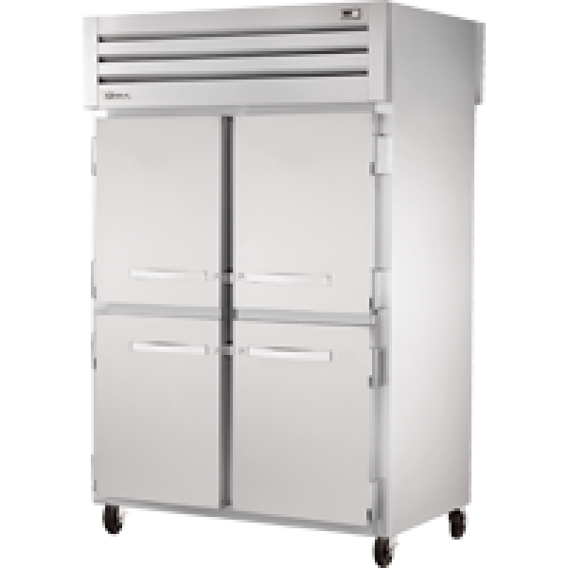 Pass-Thru Solid Half Front/Glass Rear Swing Doors Refrigerator with Hydrocarbon Refrigerant STA2RPT4HS2GHC