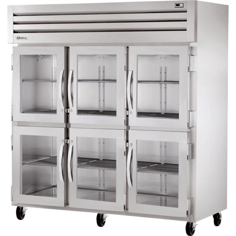 Reach-In Glass Half Swing Door Refrigerator with Hydrocarbon Refrigerant STA3R6HGHC