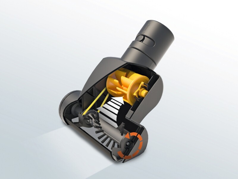 Handy turbobrush ‑ Turbo Mini for easy removal of hair and lint from upholstery and carpets. STB101