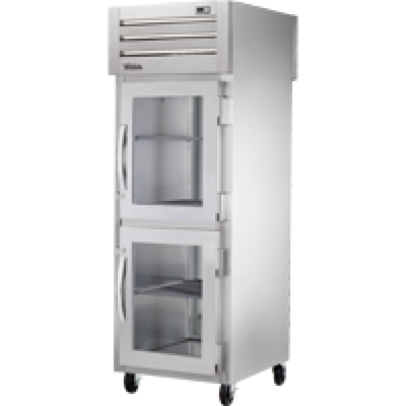 Pass-Thru Half Glass Front/Solid Rear Swing Doors Refrigerator with Hydrocarbon Refrigerant STG1RPT2HG1SHC