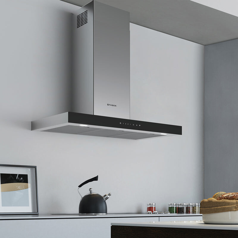 Stilo Glass 36" Wall Range Hood 295/395/600 CFM view 2